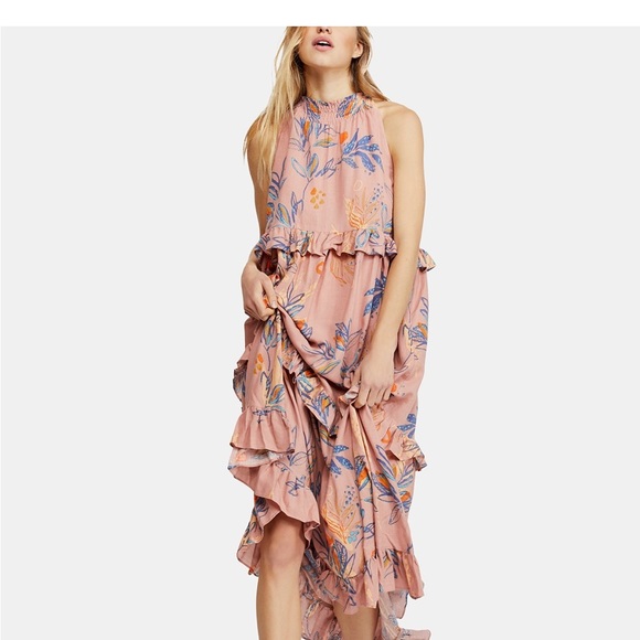 Free People Anita Printed Maxi Dress in